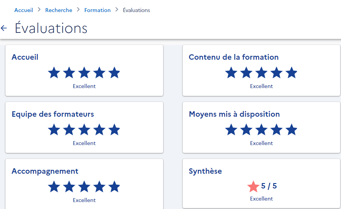 Evaluations des bilans de compétences MayWay sur Mon Compte Formation